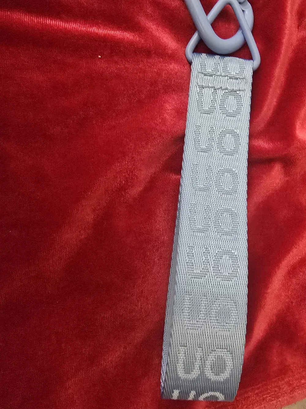 URBAN OUTFITTER Blue Silicone Carabiner Keychain Strap